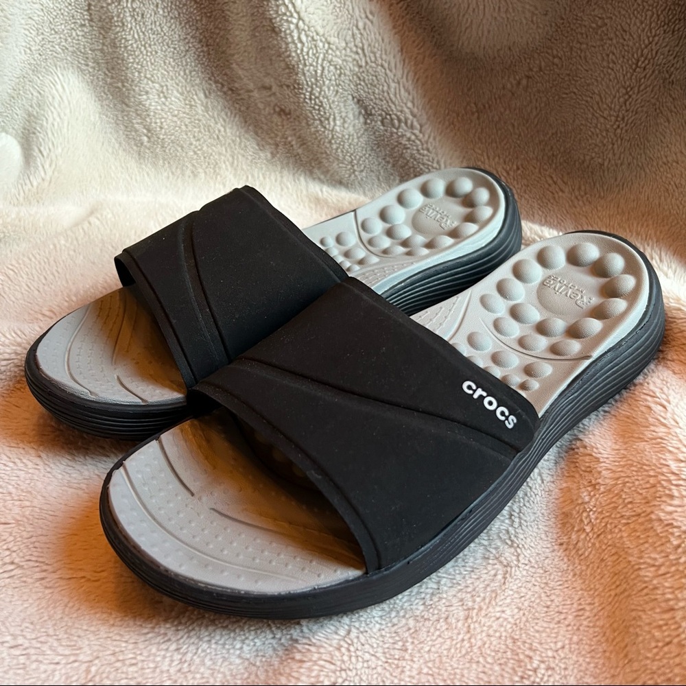 Crocs Reviva Slide Sandals - Picture 1 of 5